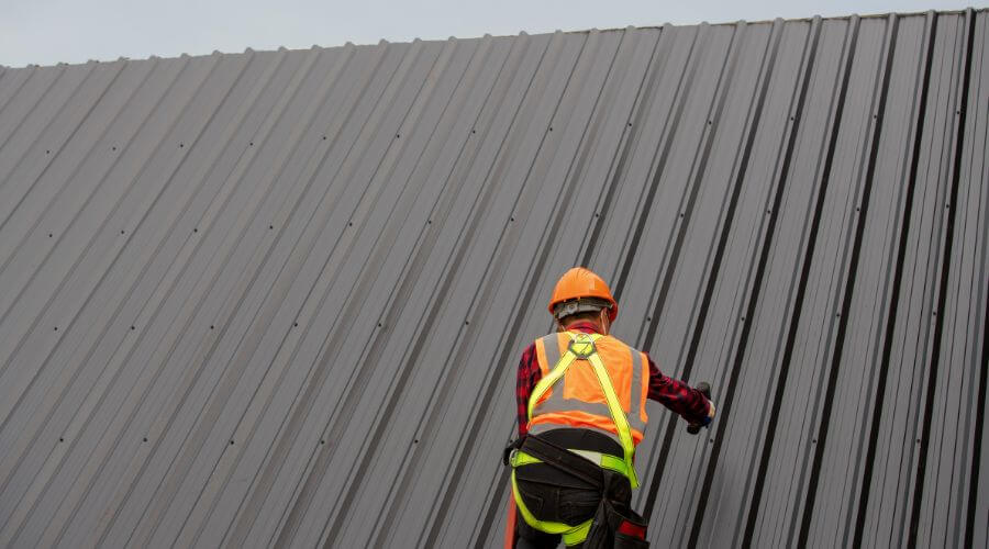 Professional metal roof installation in Westport, IN